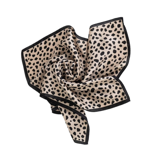 Esarfa maro, patrata, animal print, Samy C3 - Pursehuit.ro