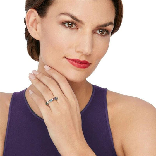 Inel argintiu, cu pietre colorate din zirconiu, Jeanie C23 - Pursehuit.ro