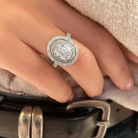 Inel argintiu, cu pietre din zirconiu, Bethany C29 - Pursehuit.ro