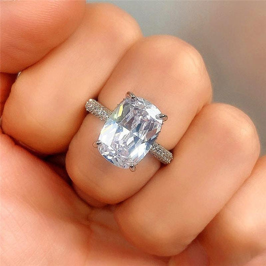 Inel argintiu, cu pietre din zirconiu, Regna C11 - Pursehuit.ro