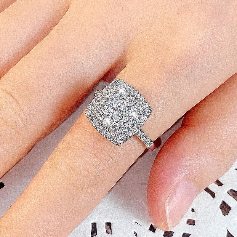 Inel argintiu, cu pietre din zirconiu, Sixtus C24 - Pursehuit.ro