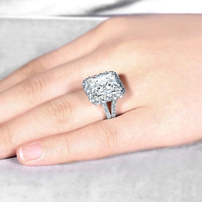 Inel argintiu, cu pietre din zirconiu, Talula C1 - Pursehuit.ro