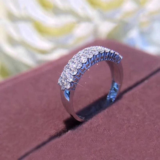 Inel argintiu, cu pietre din zirconiu, Zarine C22 - Pursehuit.ro