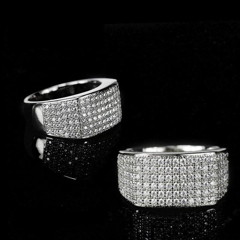 Inel argintiu, lat, cu pietre din zirconiu, Nerissa C1 - Pursehuit.ro