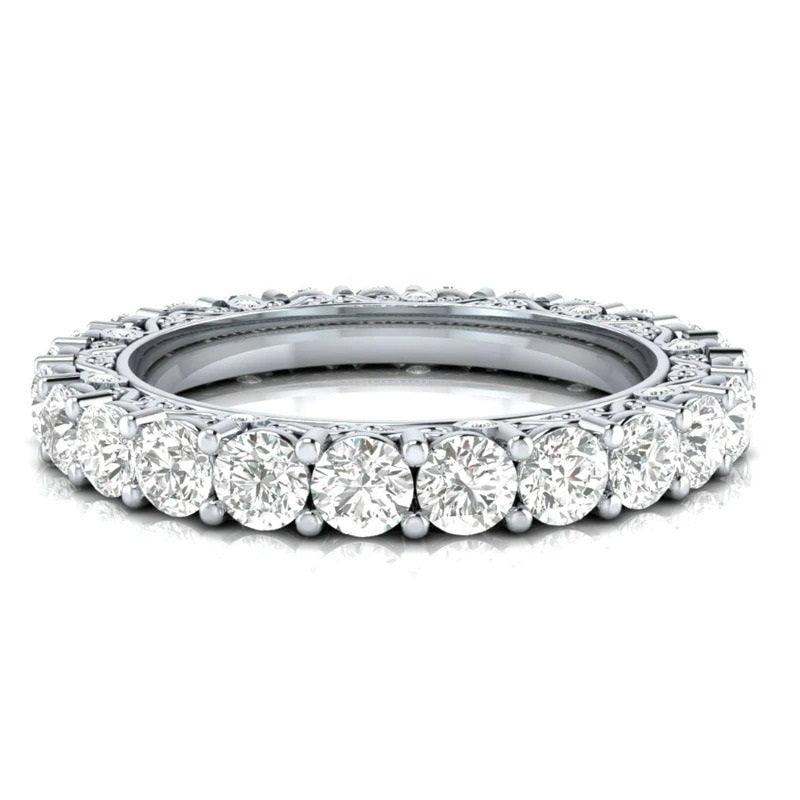 Inel tennis, argintiu, cu pietre din zirconiu, Jesica C9 - Pursehuit.ro