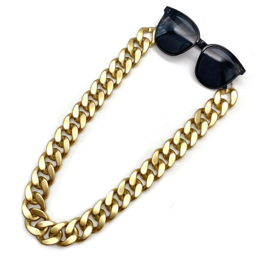 Lant de ochelari, auriu, cu zale mari, Sunilda C2 - Pursehuit.ro