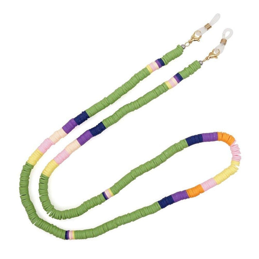 Lant de ochelari, verde, cu margelute, Aniela C5 - Pursehuit.ro