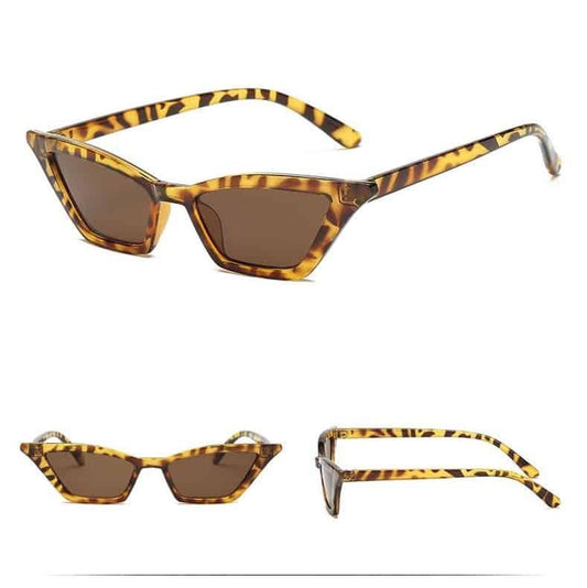 Ochelari de soare, maro, animal print, Caterine C1 - Pursehuit.ro