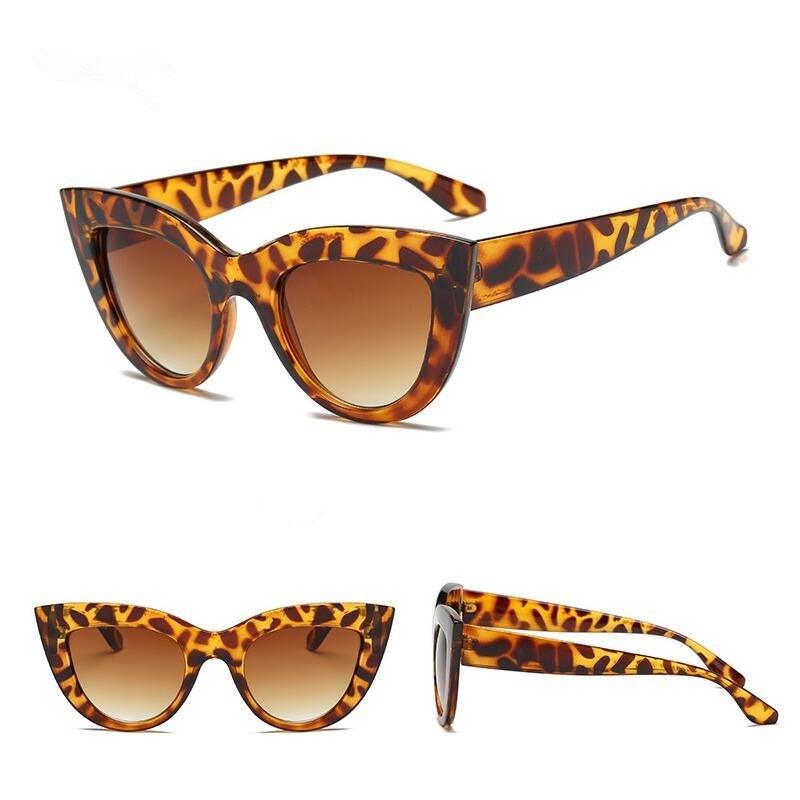 Ochelari de soare, maro, animal print, cat-eye, Shania C5 - Pursehuit.ro