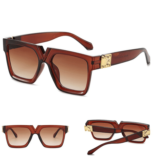 Ochelari de soare, maro, patrati, Francine C2 - Pursehuit.ro