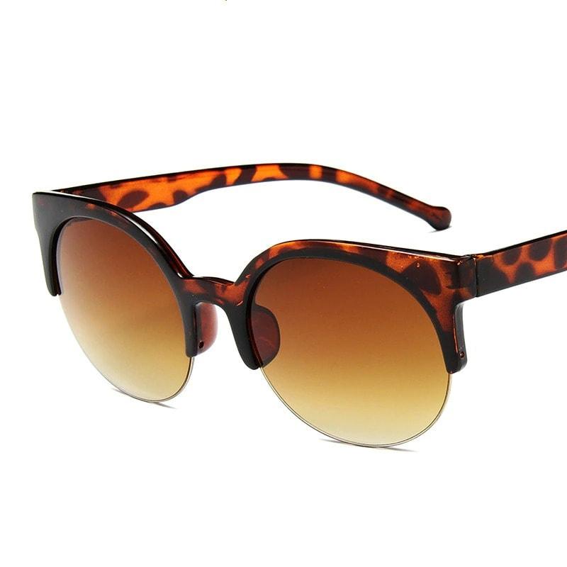 Ochelari de soare, maron, animal print, Roslin C1 - Pursehuit.ro