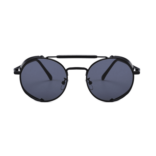 Ochelari de soare, negri, rotunzi, aviator, Ida C7 - Pursehuit.ro