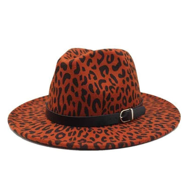 Palarie dama, caramizie, animal print, Carlina - Pursehuit.ro