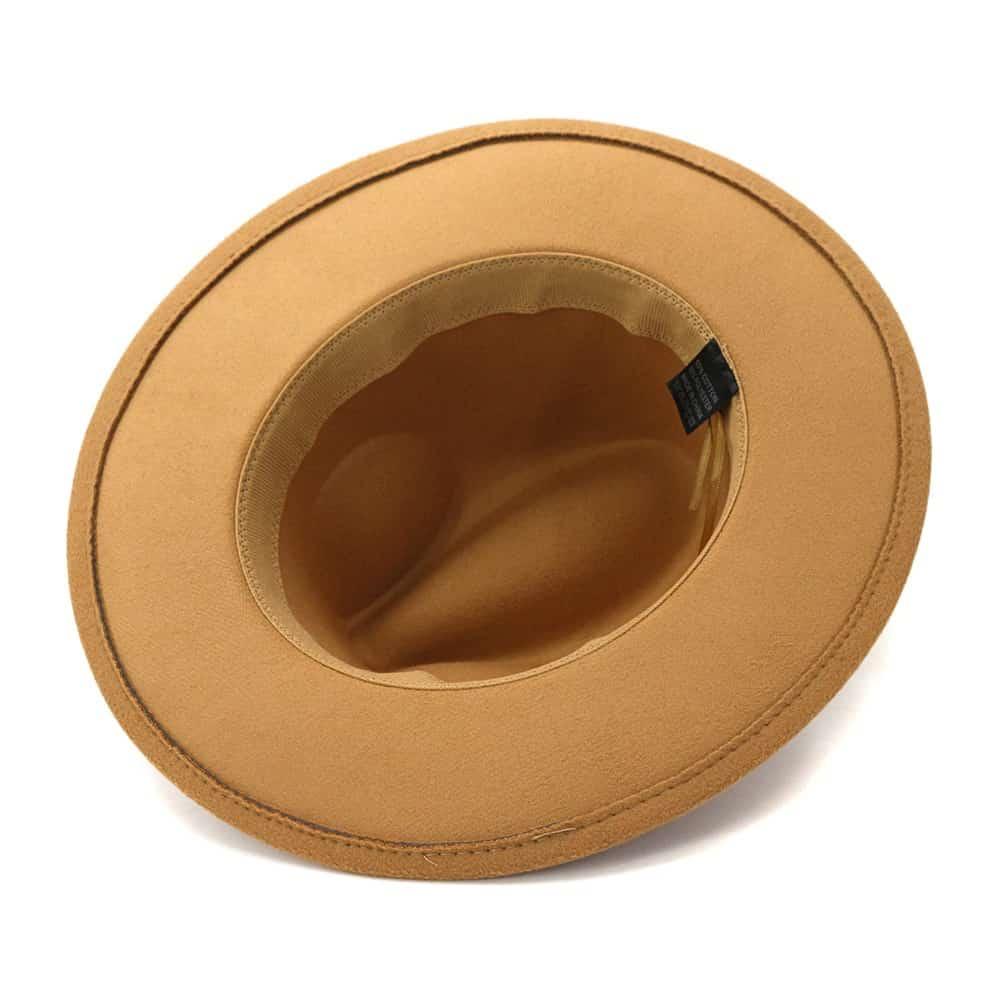 Palarie dama bej, accesoriu curea neagra, Lumi - Pursehuit.ro