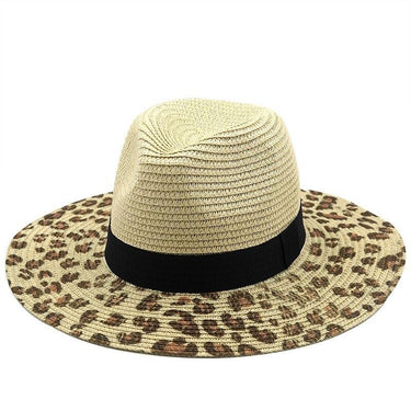Palarie dama, bej, animal print, de vara, Finja - Pursehuit.ro