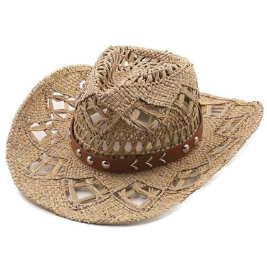Palarie dama, bej, de vara, stil cowboy, Fanny - Pursehuit.ro