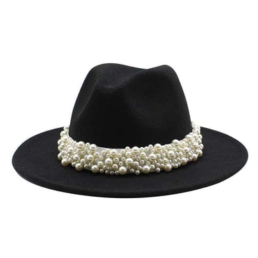 Palarie dama neagra, cu perle, Jannik - Pursehuit.ro