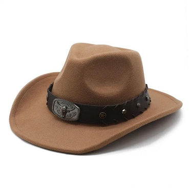 Palarie dama, maro, stil cowboy, Quin - Pursehuit.ro