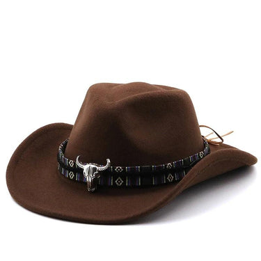 Palarie dama, maro, stil cowboy, Waleria - Pursehuit.ro