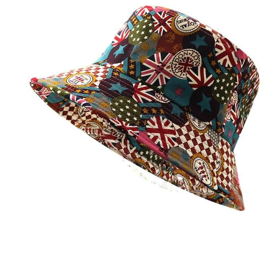 Palarie dama, multicolora, stil pescar, Miko - Pursehuit.ro