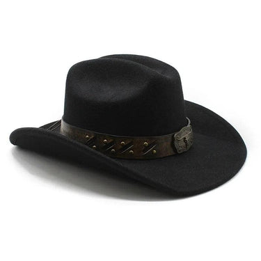 Palarie dama, neagra, stil cowboy, Rabea - Pursehuit.ro