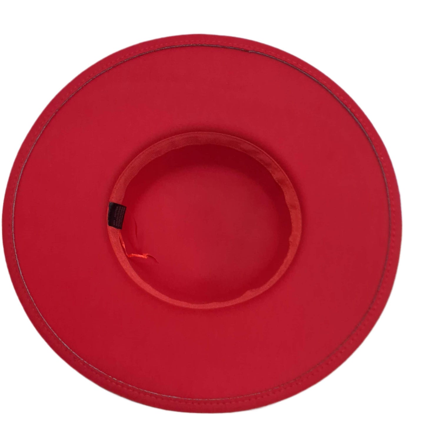 Palarie dama, rosie, stil canotiera, cu bor lat, Miranda - Pursehuit.ro