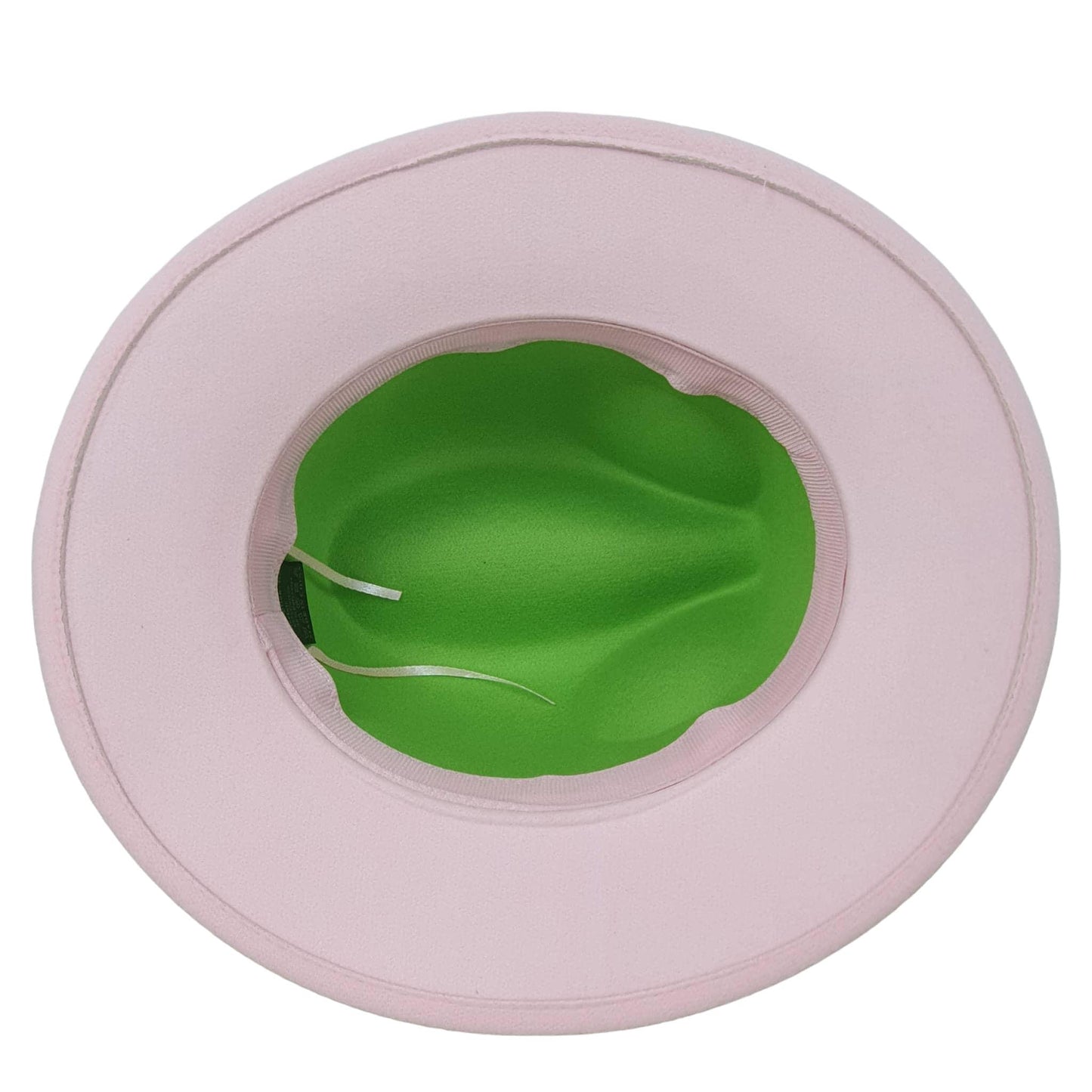 Palarie dama, roz cu verde, Tedora - Pursehuit.ro