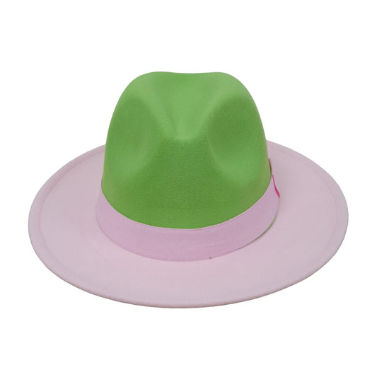 Palarie dama, roz cu verde, Telma - Pursehuit.ro