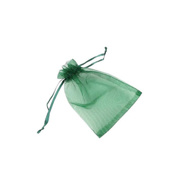 Saculet organza verde brad 6.5 cm x 8 cm - Pursehuit.ro