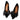 Set 2 brose, negre, pentru pantofi, cu clips, Palne C6 - Pursehuit.ro