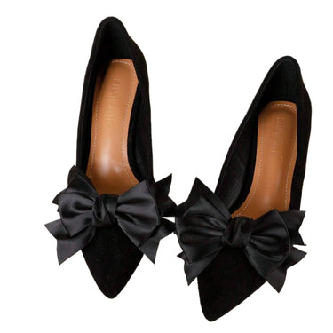 Set 2 brose, negre, pentru pantofi, cu clips, Palne C6 - Pursehuit.ro