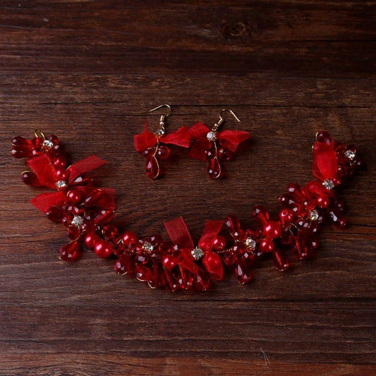 Set Coronita Modelatoare, Accesorii Par si Cercei Nicoletta C3 - Pursehuit.ro