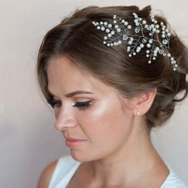 Accesoriu Par, argintiu, cu perle, Pelagia C2 OUT - Pursehuit.ro