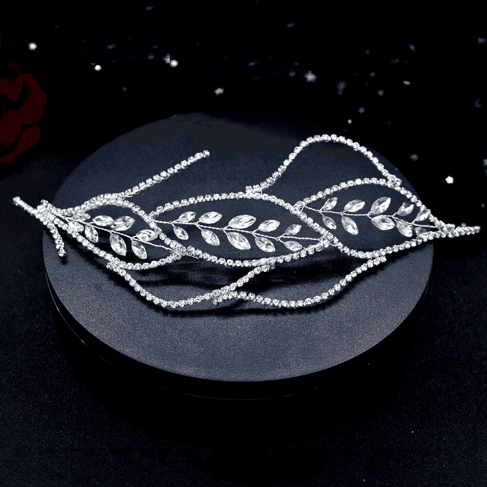 Accesoriu de par, argintiu, cu pietre, Briana C7 - Pursehuit.ro