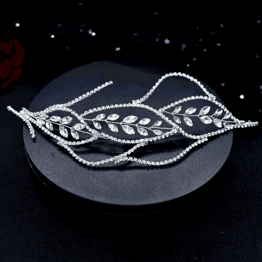 Accesoriu de par, argintiu, cu pietre, Briana C7 - Pursehuit.ro