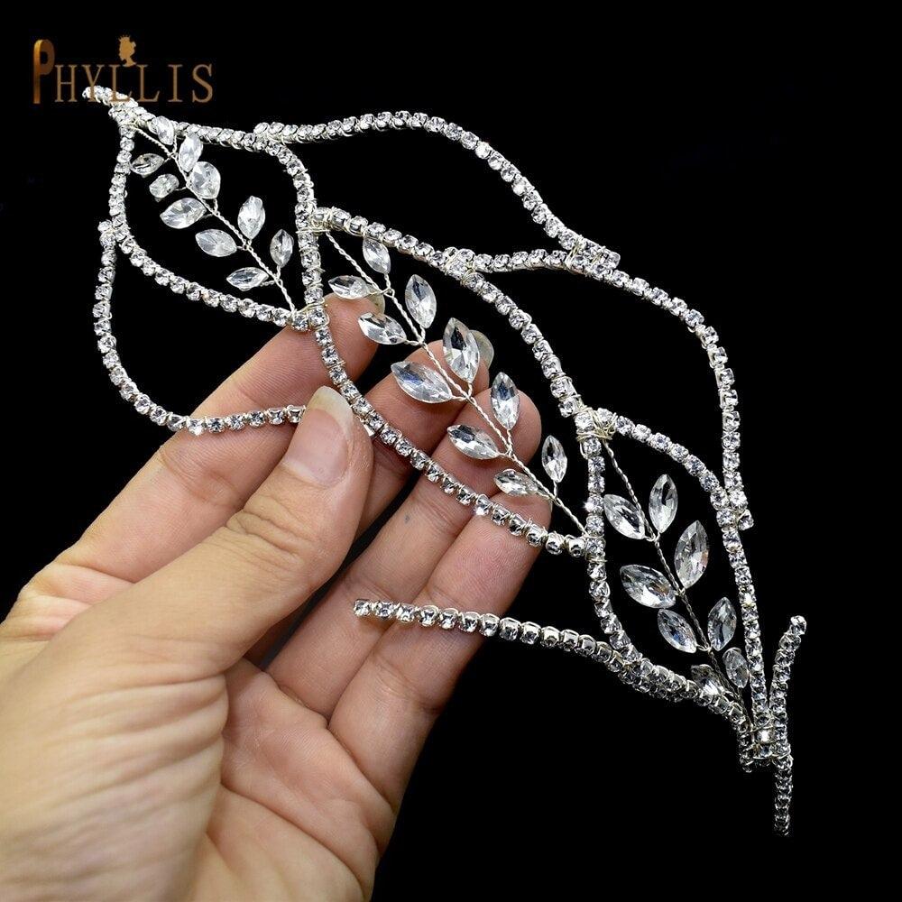 Accesoriu de par, argintiu, cu pietre, Briana C7 - Pursehuit.ro