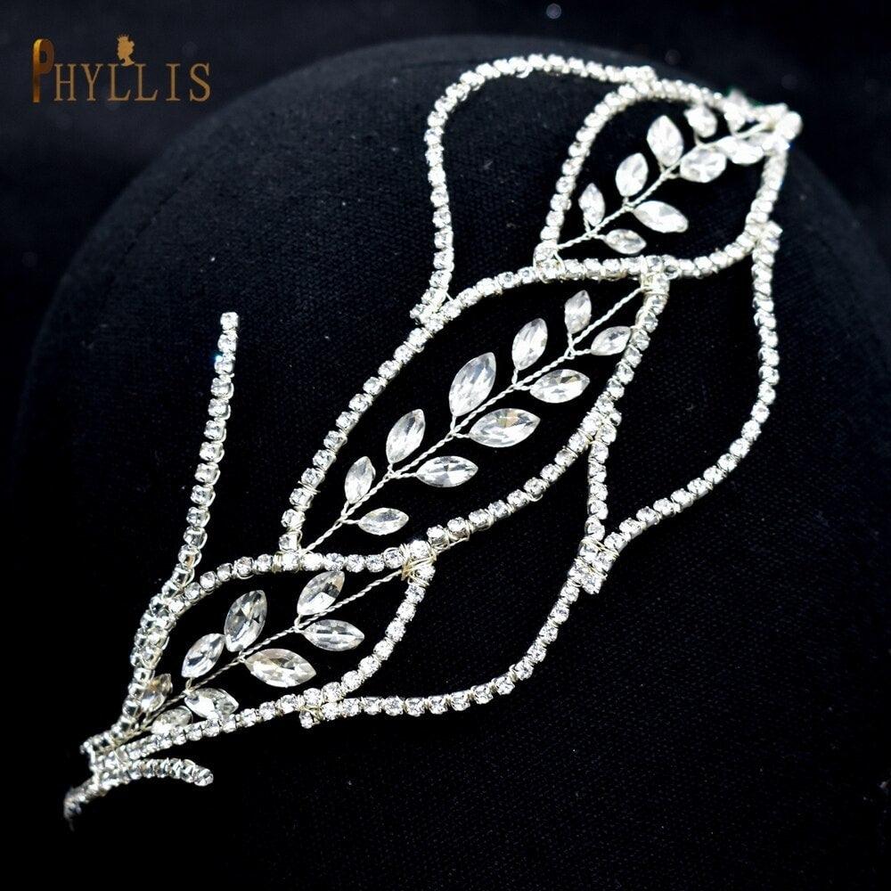 Accesoriu de par, argintiu, cu pietre, Briana C7 - Pursehuit.ro