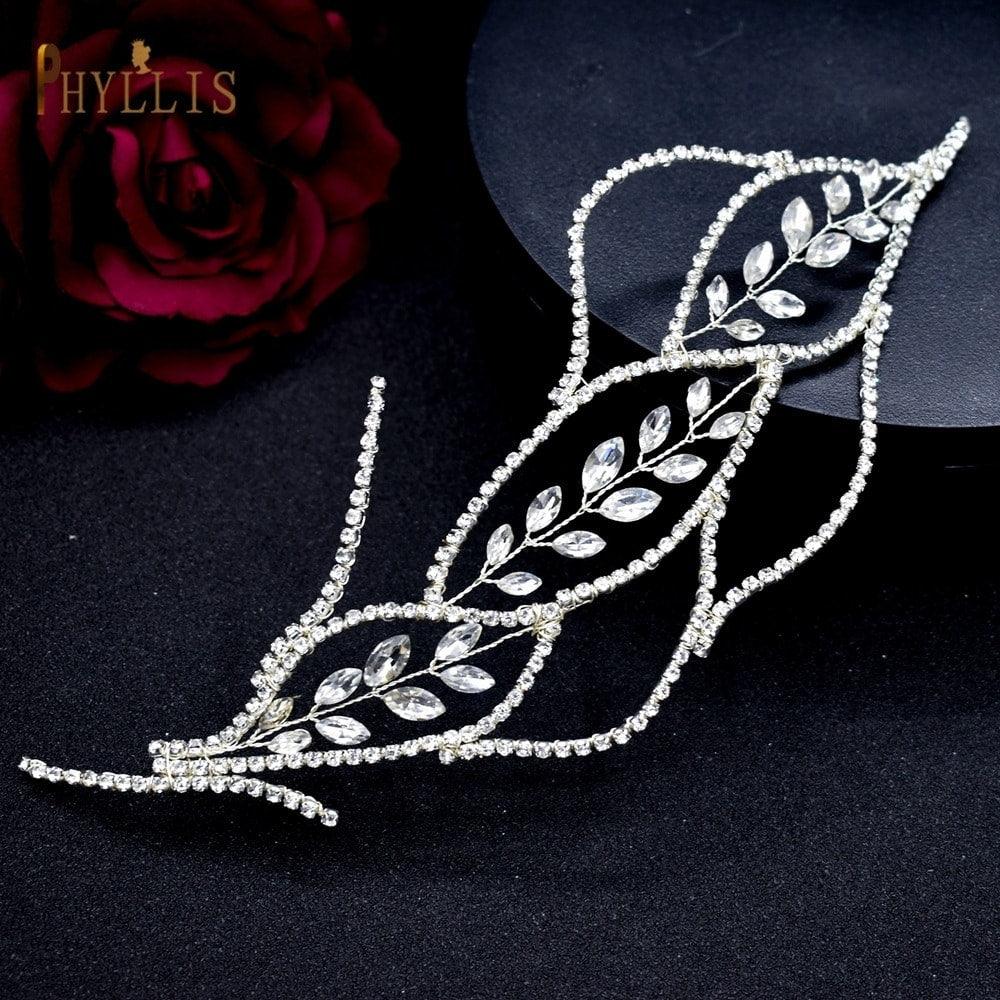 Accesoriu de par, argintiu, cu pietre, Briana C7 - Pursehuit.ro