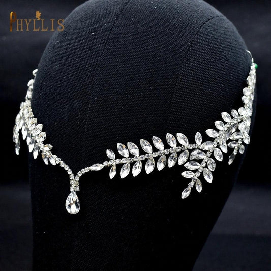 Accesoriu de par, argintiu, cu pietre, Indra C8 - Pursehuit.ro