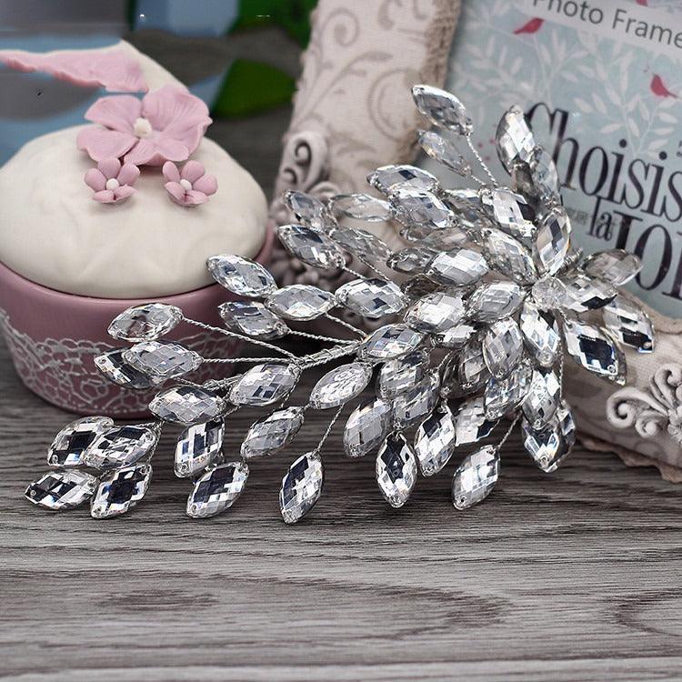 Accesoriu de par, argintiu, cu pietre, Maja C7 - Pursehuit.ro