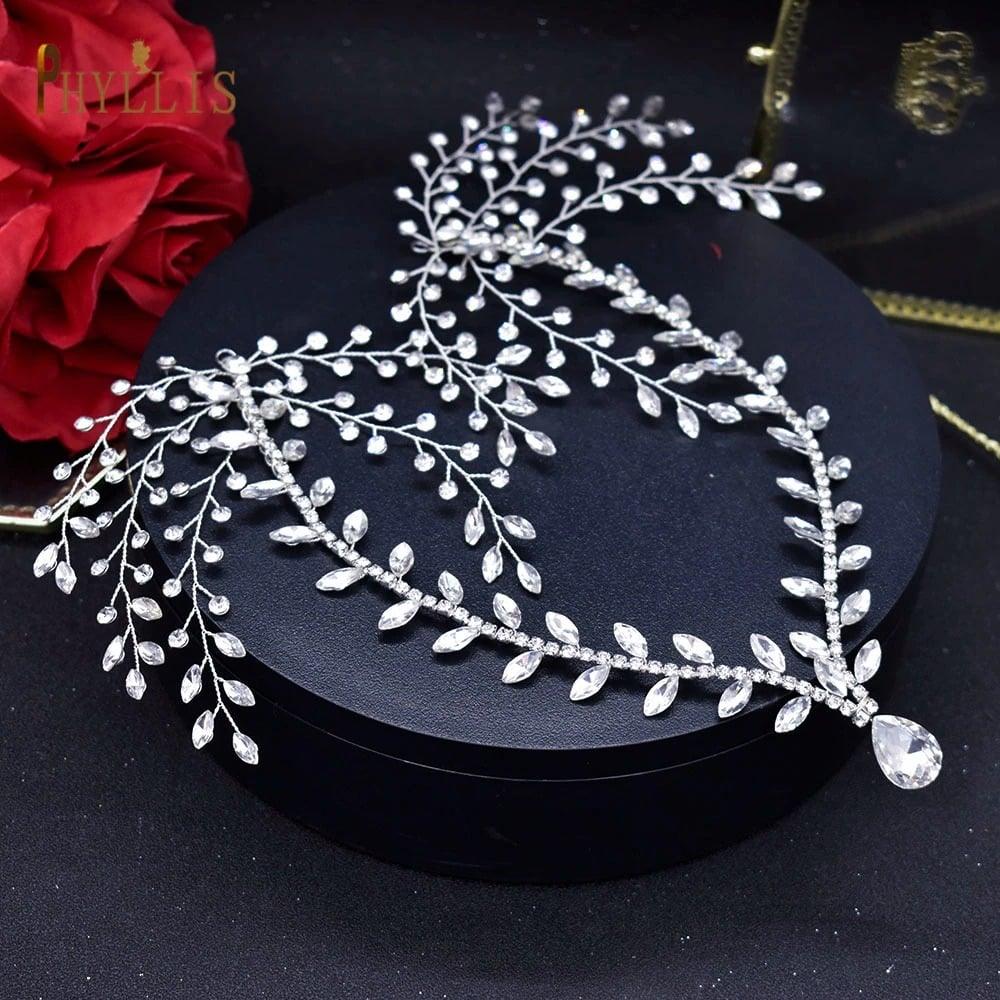 Accesoriu de par, argintiu, cu pietre, Severa C4 - Pursehuit.ro