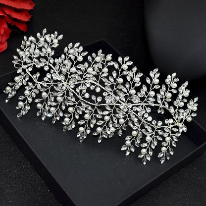 Accesoriu de par, argintiu, cu pietre, Thorid C11 - Pursehuit.ro