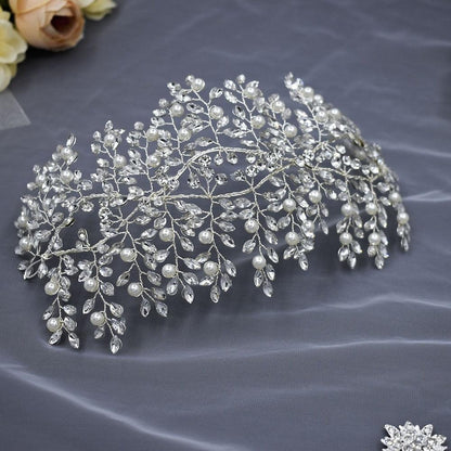 Accesoriu de par, argintiu, cu pietre, Thorid C11 - Pursehuit.ro