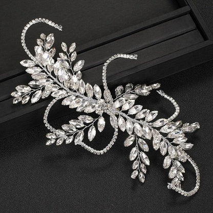 Accesoriu par, argintiu, cu pietre, Helda C7 - Pursehuit.ro