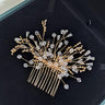 Accesoriu par, auriu, cu margelute si pietre, Danina C1 - Pursehuit.ro