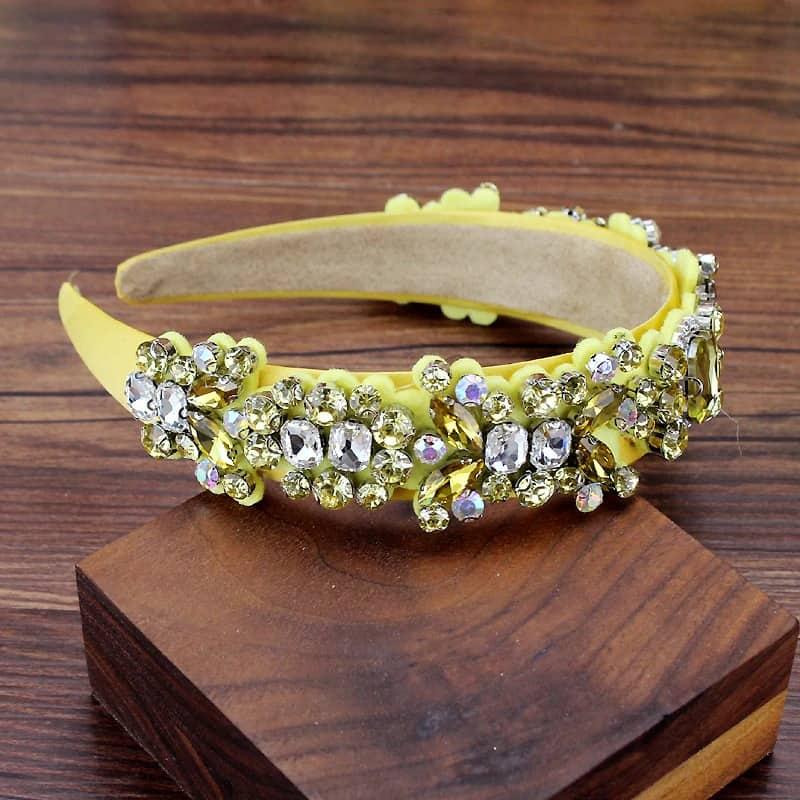 Bentita cu pietre, galbena, Joelina C1 - Pursehuit.ro