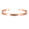 Bratara ajustabila, rose gold, gravata FEARLESS, Asborg C1