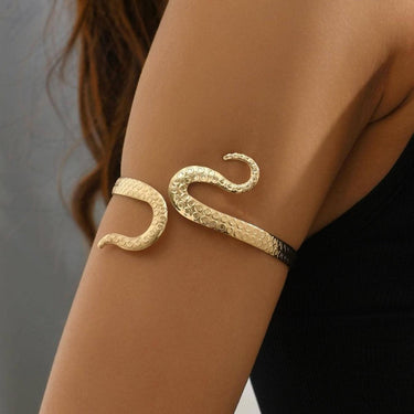 Bratara aurie, ajustabila, de brat, forma de sarpe, Rola C9 - Pursehuit.ro