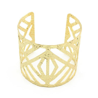 Bratara aurie, ajustabila, modele geometrice, Nathalia C2 - Pursehuit.ro
