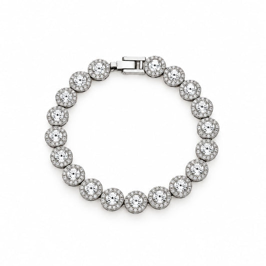 Bratara Angel tennis argintie, cu zirconii, Chelsea C12